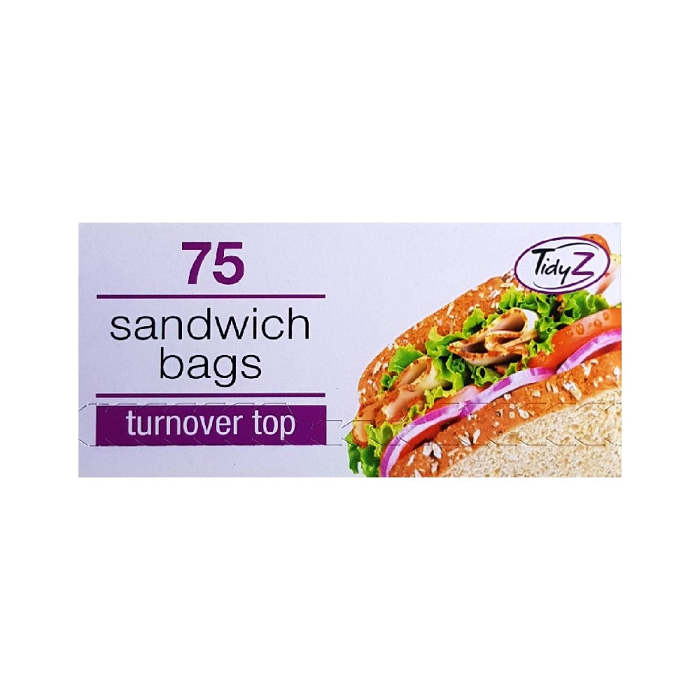Turnover Top Sandwich Bags 75 Pack