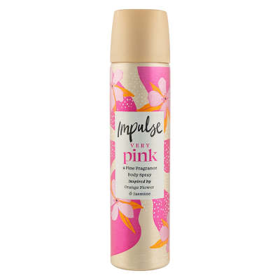 Impulse Body Spray Deodorant Very Pink 75ml