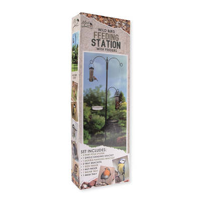 Wild Bird Feeding Station With Feeders 190cm