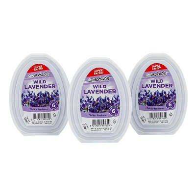 Solid Gel Air Freshener Wild Lavender 150g x 3 Pack