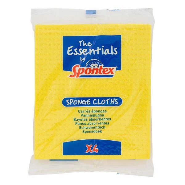 Spontex Sponge Cloths 4 Pack