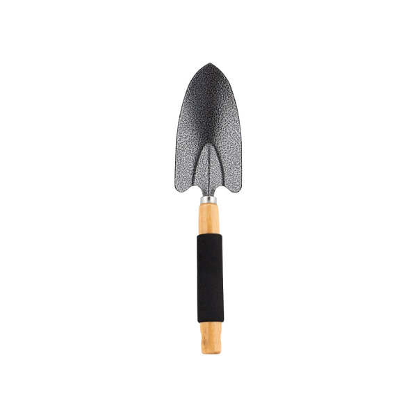Wooden Handle Gardening Trowel - Black