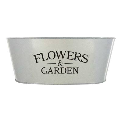 Metal Planter Flowers & Garden