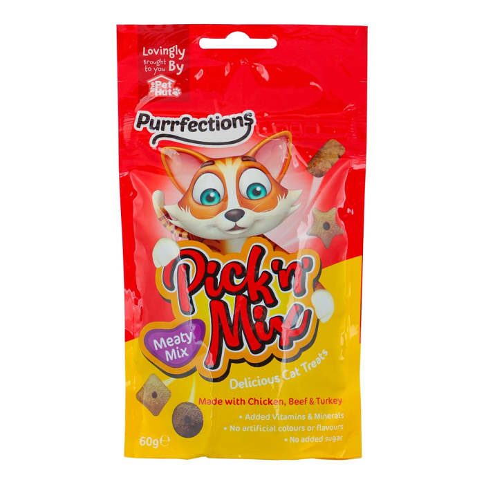 Purrfections Pick N Mix Cat Treats Meaty Mix 60g