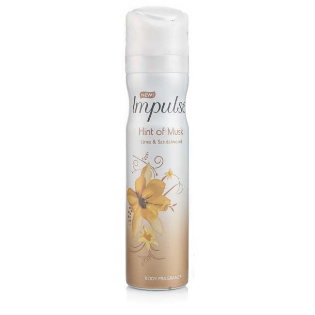 Impulse Body Spray Deodorant Hint Of Musk 75ml