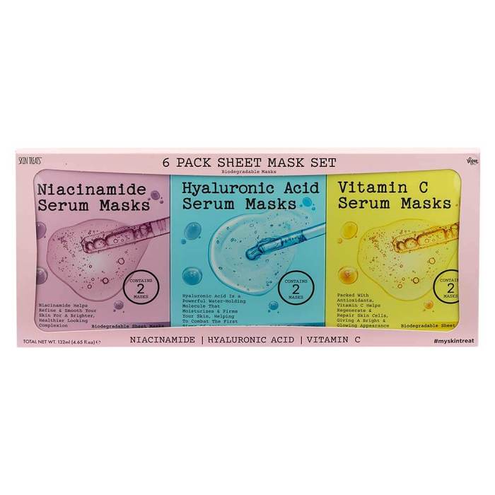 Skin Treats Sheet Mask Set 6 Pack