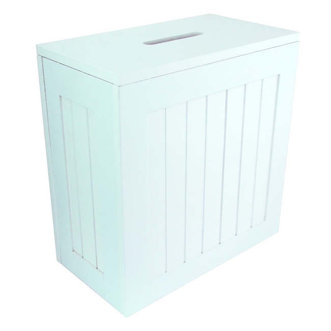 Wooden Bathroom Caddy White