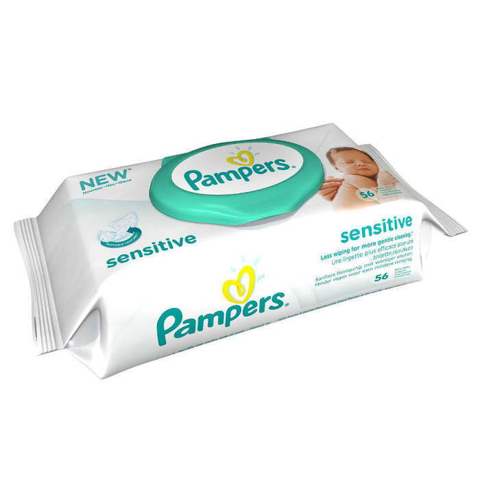 Pampers Sensitive Baby Wipes 52 Pack