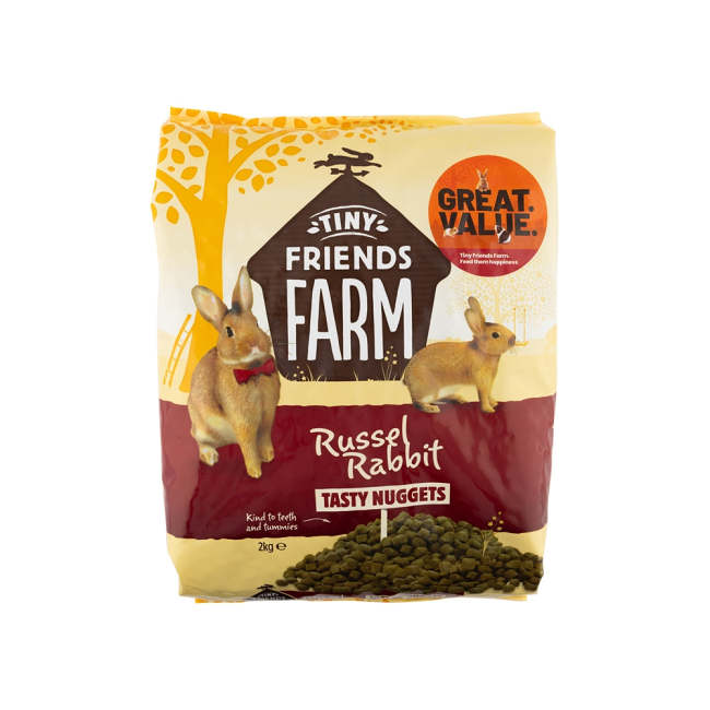 Tiny Friends Farm Russel Rabbit Tasty Nuggets 2 Kg