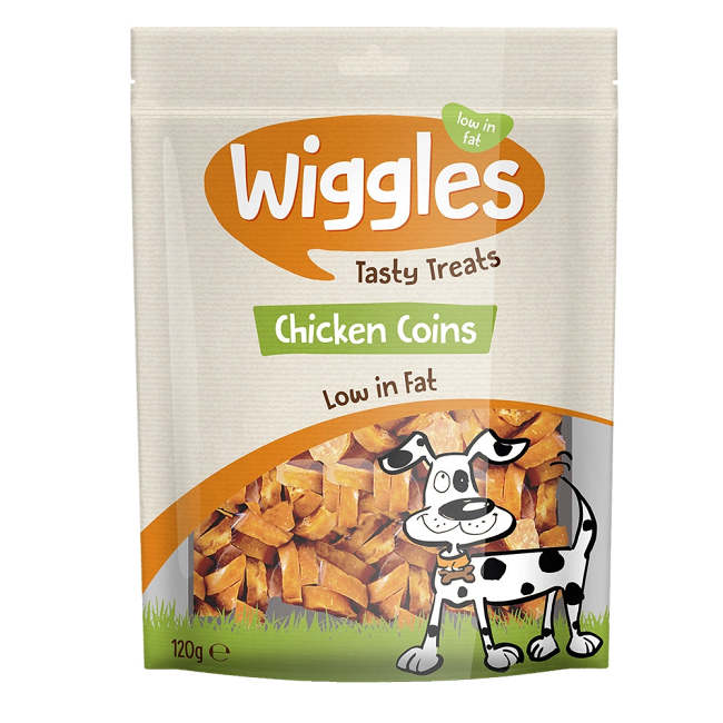 Wiggles Chicken Coins 120g