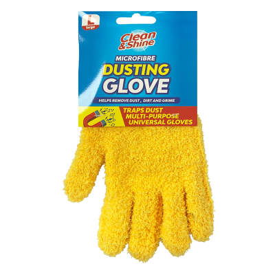 Clean & Shine Microfibre Dusting Glove Large
