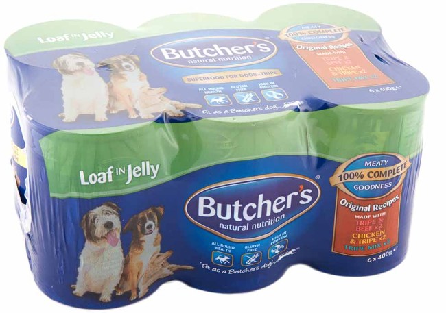 Butcher's Loaf In Jelly Wet Dog Food Cans 400g x 6 Pack