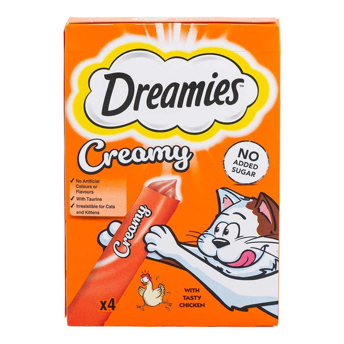 Dreamies Creamy Cat Treats With Tasty Chicken 40g