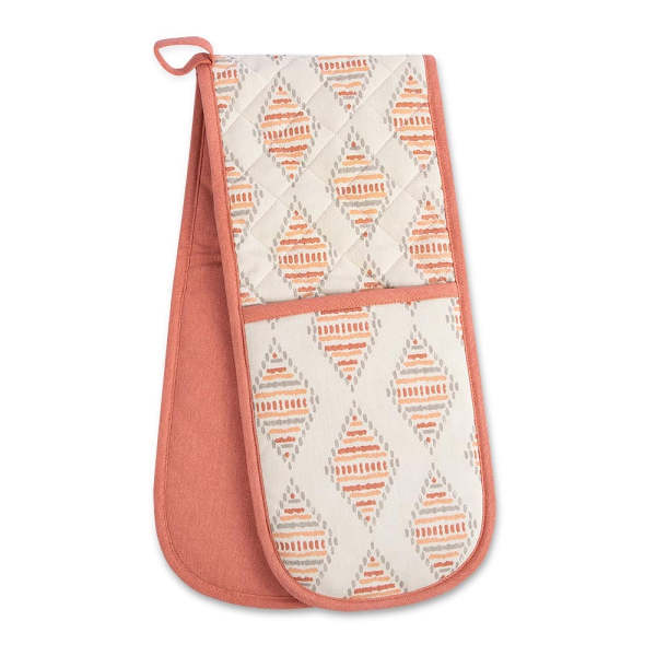 Diamond Print Double Oven Glove