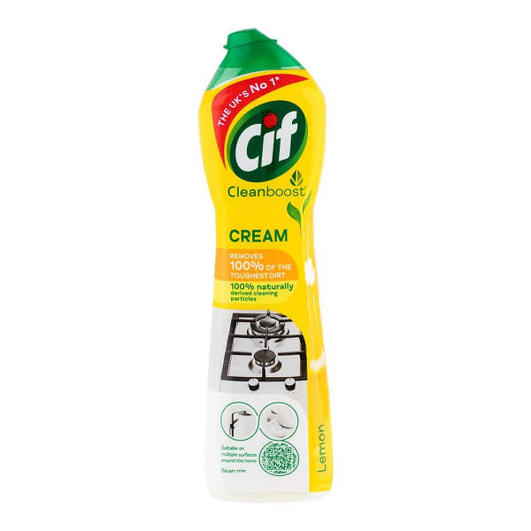 Cif Cleanboost Cream Cleaner Lemon 500ml