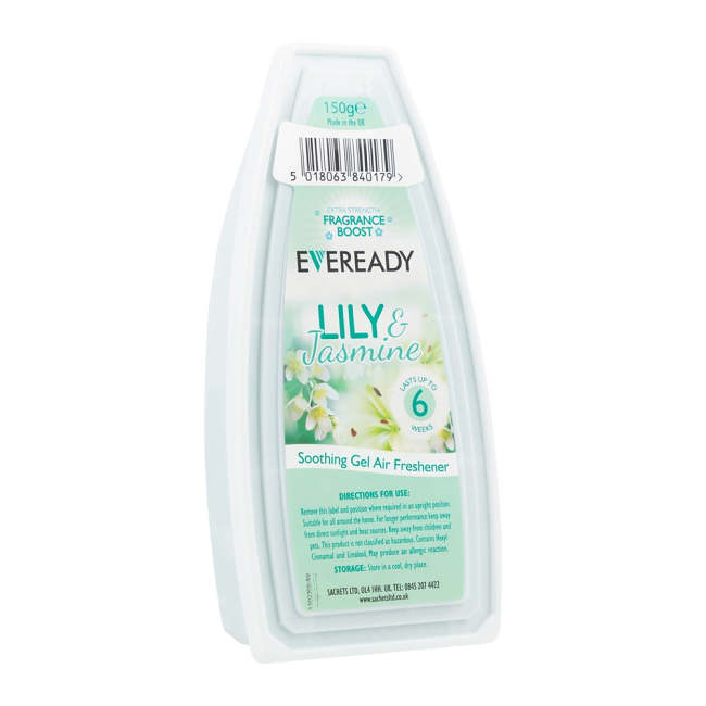 Eveready Solid Gel Air Freshener Lily & Jasmine 150g