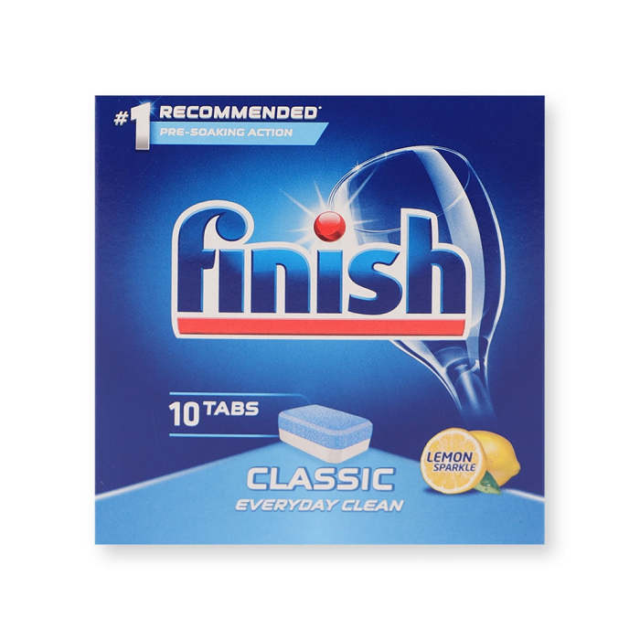 Finish Classic Everyday Clean Dishwasher Tablets Lemon Sparkle 10 Pack