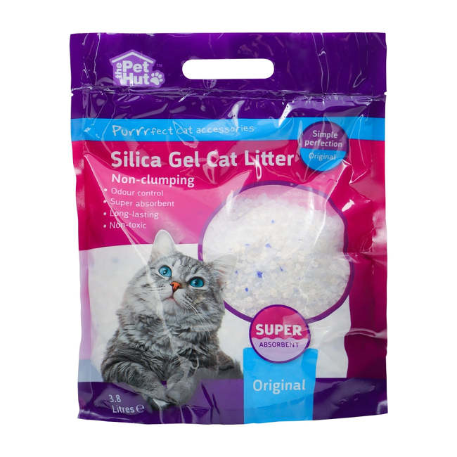 Pet Hut Non Clumping Silica Gel Cat Litter Original 3.8 Litres