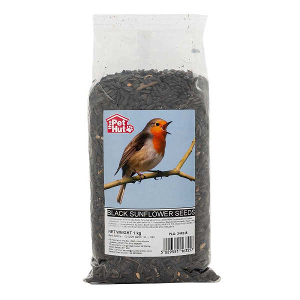 The PetHut Black Sunflower Seeds 1 Kg