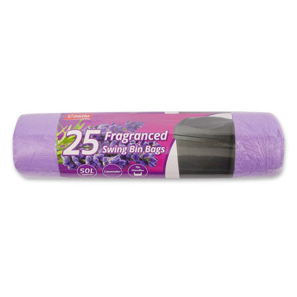 Fragranced Swing Bin Bags 50 Litres x 25 Pack