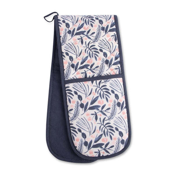 Leaf Print Double Oven Glove