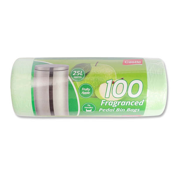 Fragranced Pedal Bin Bags 25 Litres x 100 Pack