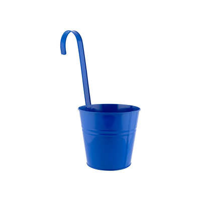 Large Blue Tin Pail