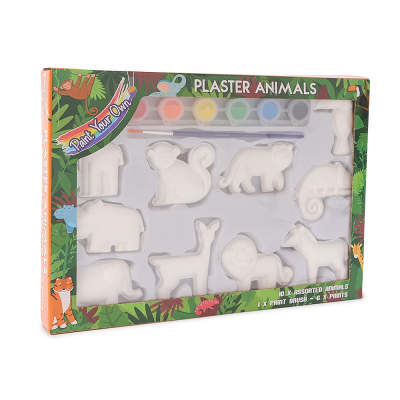 Paint Your Own Plaster Animals 10 Pack