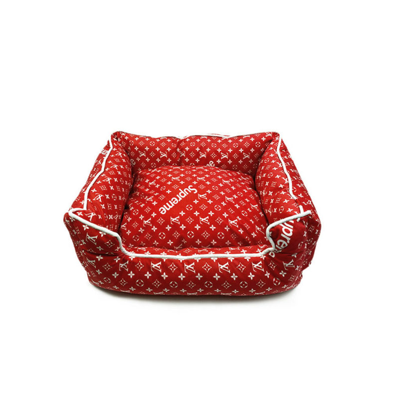 monogram dog bed