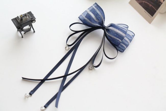 Ribbon bow hairpin