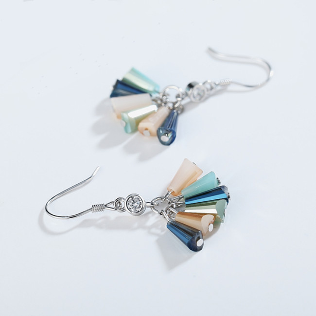 Colorful crystal earrings