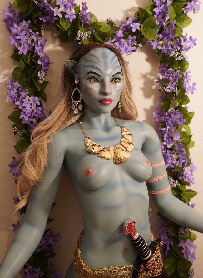 156A Blue Avatar seamless silicone doll