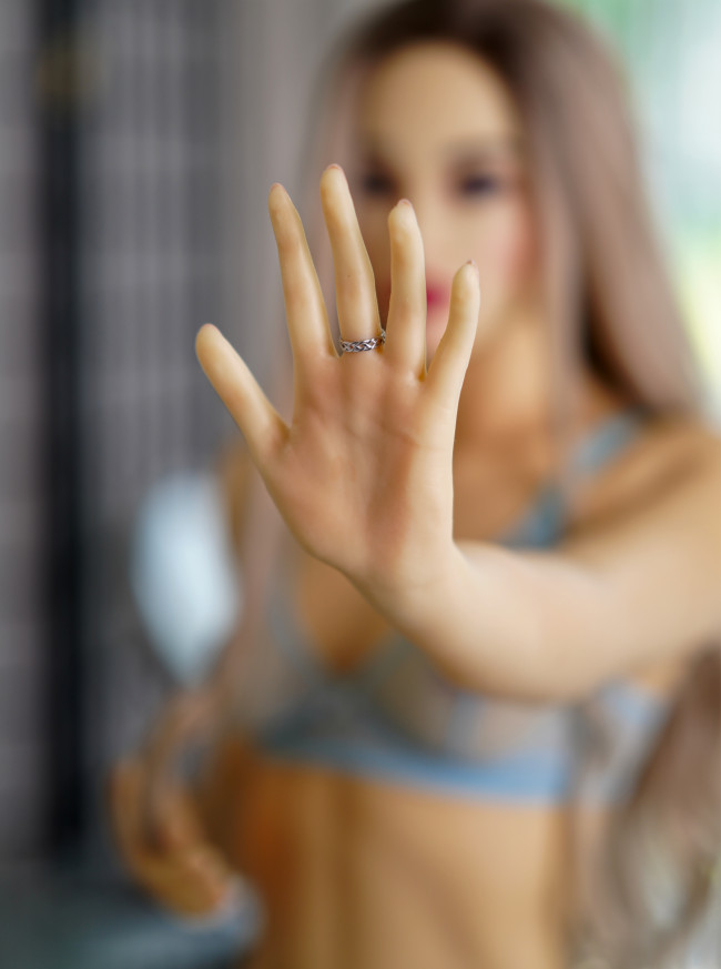 STOCK:156A Cup#X2 Silicone doll yellow skin