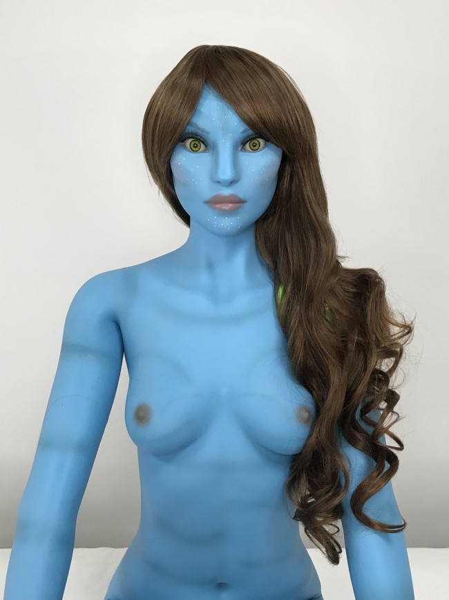 STOCK:156A Blue Avatar seamless silicone doll