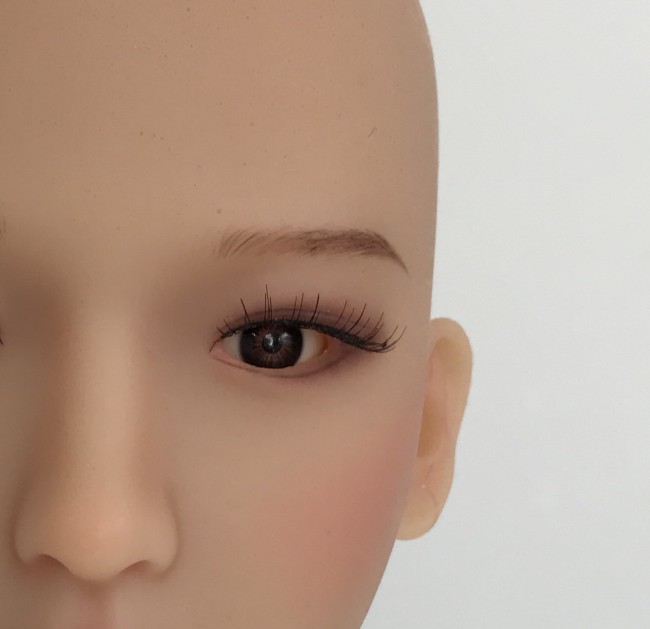 SM157C#132 with Movable jaw and oral full silicone doll