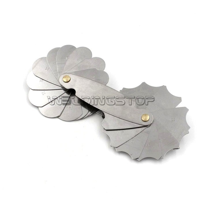 S/S Radius gage Gauge Fillet 32pcs set R7.5-15mm Lock Device MEASUREMENT Tools