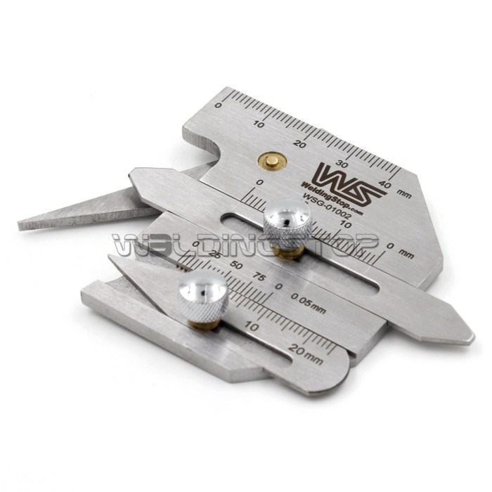 HJC-60 Welding Seam Gauge - Fillet Undercut/Misalignment Inspection Tool Metric | WeldingStop