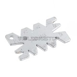 CNC Lather Cuting Angle Gage template Nickel plated measure scale