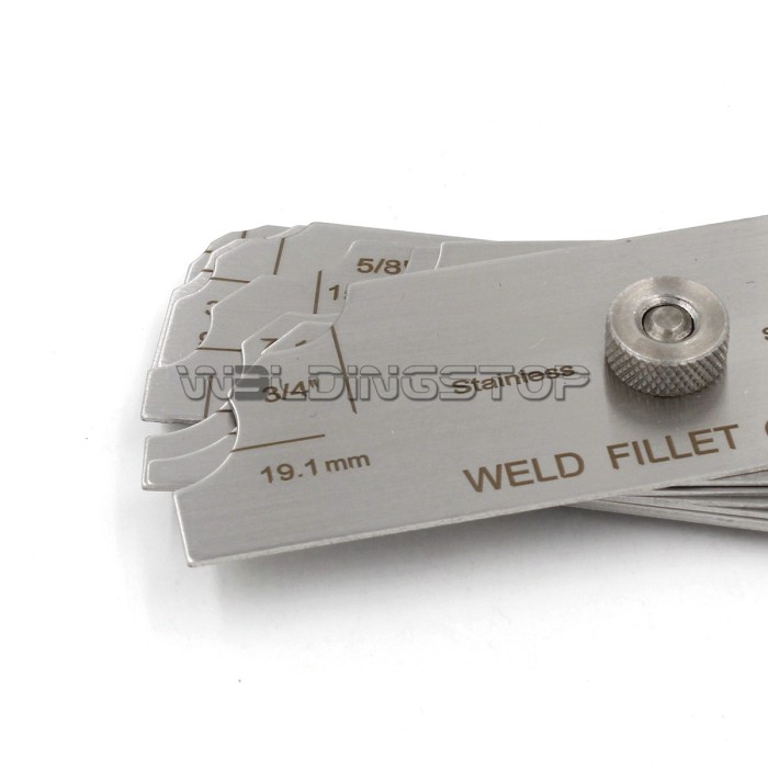 7 Pieces Welding Fillet Leg Length/Throat Size Gauge Weld Concave Convex Gage Meas...
