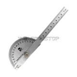 Round Head Rotary Protractor, Stainless Steel & Laser engraving Angle Ruler