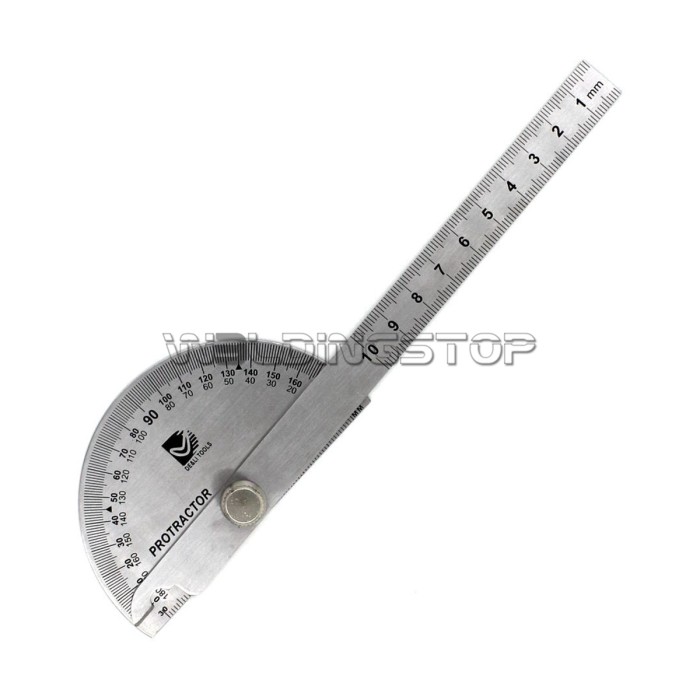 Angle Ruler Round Head Round Head Rotary Protractor, Stainless Steel & Laser engraving Angle ...