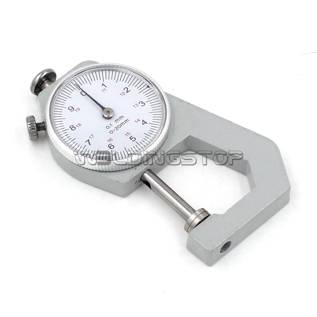 0.1mm Precision Dial Pocket Tip Head Thickness Gauge Gage Measuring Tool 0-20mm 