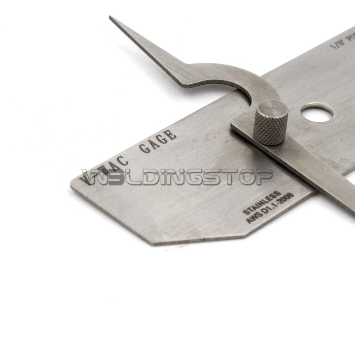 V-WAC Undercut Welding Gauge - Weld Reinforcement Height & Undercut Depth Inch/Metric | WeldingStop
