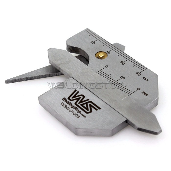HJC-40B Welding Gauge - Seam Reinforcement & Fillet Leg Length/Throat Inspection Tool | WeldingStop