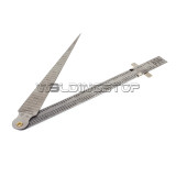 Welding Taper gage gauge Depth ruler stainless steel set gap hole inspection