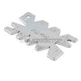 CNC Lather Cuting Angle Gage template Nickel plated measure scale