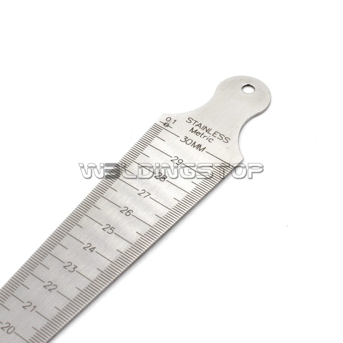 Taper Gauge - Weld Gap Slot Width 15-30mm (5/8 to 1-3/16) Laser Marked | WeldingStop
