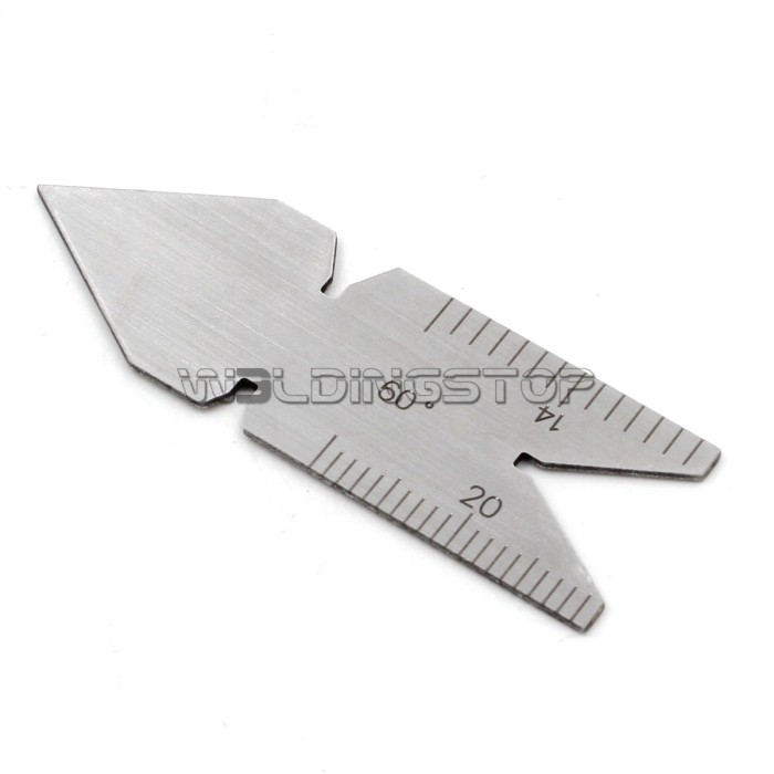 Center Gauge Unified 60 Degree Screw Thread Gage Embossed Scales 14ths 20ths 24ths 32ths