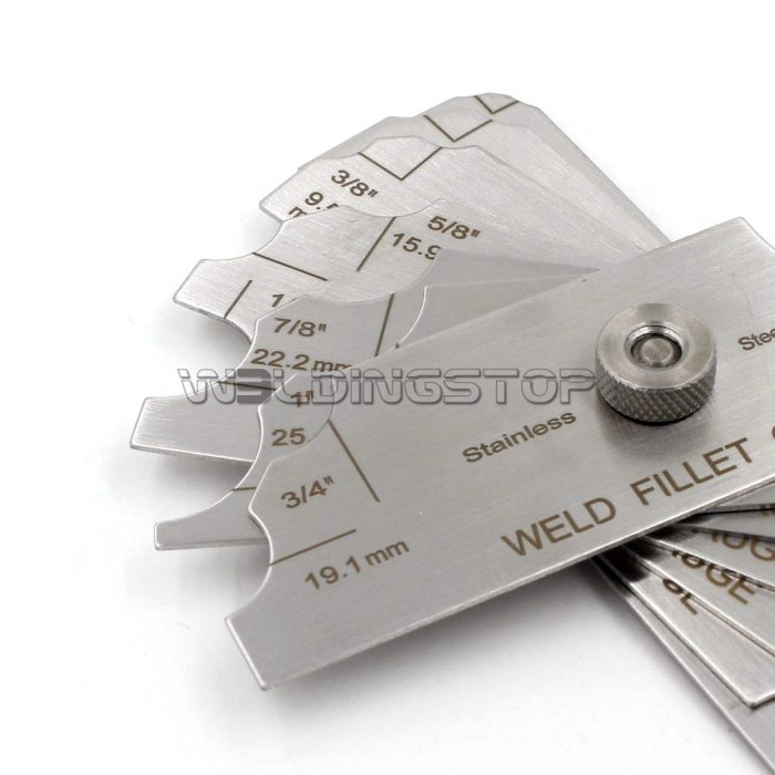 7 Pieces Welding Fillet Leg Length/Throat Size Gauge Weld Concave Convex Gage Meas...