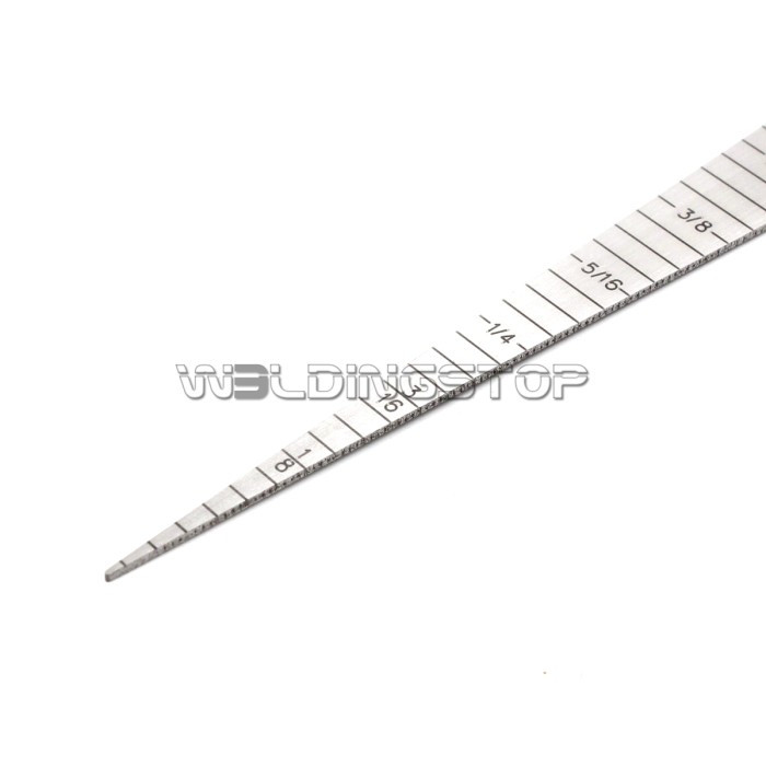 Welding Taper Gauge 0-15mm - Hole/Gap Inspection Inch & Metric Stainless Steel | WeldingStop
